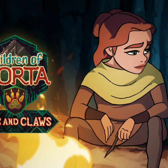 Children of Morta - Paws and Claws Logo Key Art